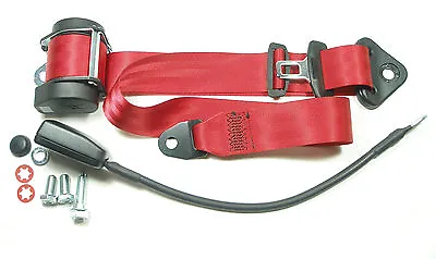 Red Automatic 3-point Seat Belt Mercedes W 111 W 112 Convertible Coup • $63.23