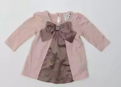 Maggie & Zoe Girls Pink Coir Basic Casual Size 3 Years Crew Neck Button • £3.75