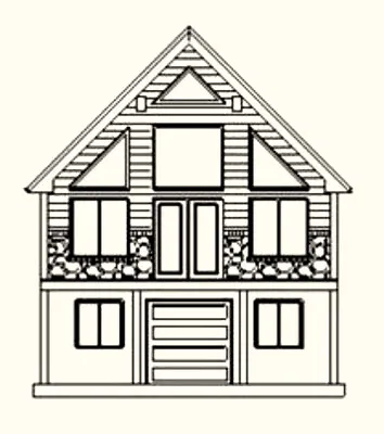 24 X 32 Cabin Plans With Loft Basement And Porch • $12.99