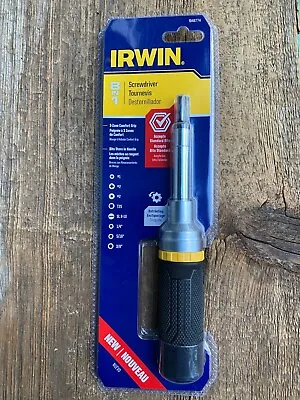 IRWIN Tools Ratcheting Screwdriver Comfort Grip 8-in-1 (1948774) • $14.75