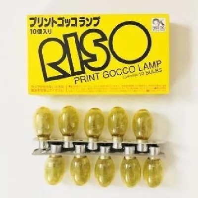 RISO KAGAKU PRINT GOCCO Lamp (10 Pieces) ‎Yellow Gocco Printer Bulb NEW • $46.96