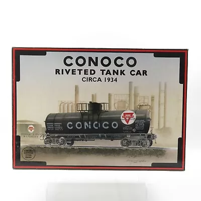 K-Line O Gauge Collector Series Conoco Riveted Tank Car Circa 1934 Limited Bank • $18.74