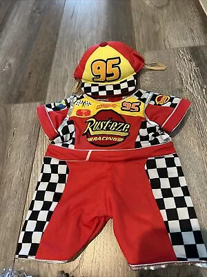 Disney Parks Duffy The Bear Lightning McQueen Outfit Costume 17” Plush • $24.99