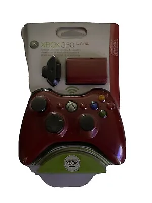 Xbox 360 Wireless Controller Play And Charge Kit Sealed ! *Red LE* Resident Evil • $275