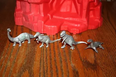 MPC Silver Brontosaurus Trachodon Tyrannosaurus Rex And Kronosaurus - Marx • $15.99