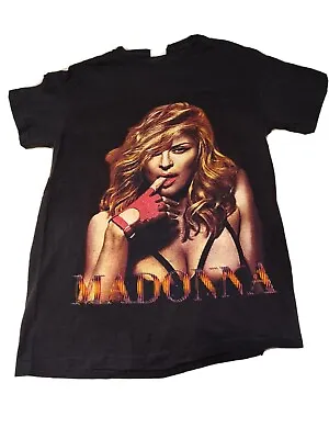 Madonna MDNA TOUR Black 2012 Tour Concert T-Shirt SMALL • $35