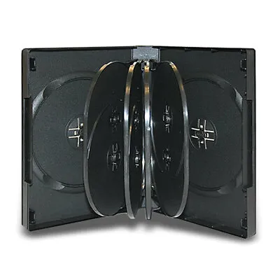 8 33mm Black 10 Disc DVD Storage Case Box For CD DVD Disc • $19.95