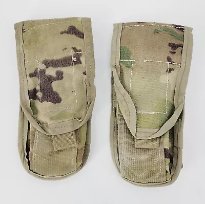 Lot (2x) USGI MOLLE II MultiCam Double Rifle Magazine Pouch Propper • $19.95