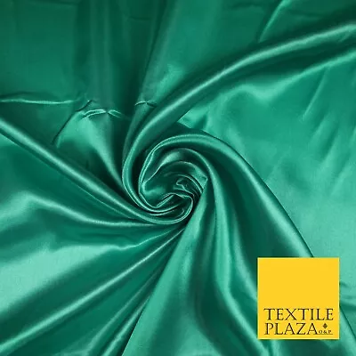 Fine Plain Solid Smooth Shiny Lightweight Poly Satin Fabric Dress Lining 58  • £1.50