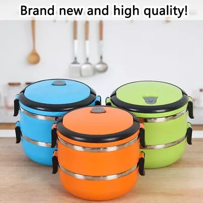 Insulated Trave Warmer Food Container Lunch Box Hot Food Flask Thermos Vacuum • $35.68