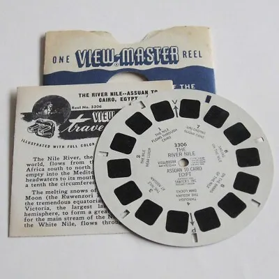 View-Master Reel 3306 River Nile Assuan To Cairo Egypt Viewmaster • $1