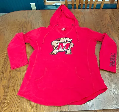 Maryland Terrapins Terps Red Hoodie Colosseum Large • $17