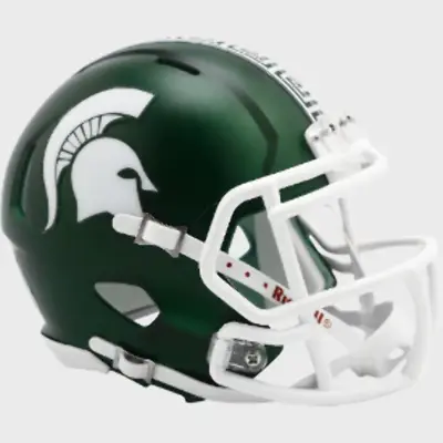 Michigan State Spartans Speed Replica Football Helmet 2023 Satin Green-NCAA. • $134.99