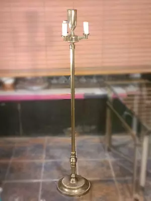 Vintage Stiffel 4-light Mogul Torchiere Candelabra Brass Floor Lamp • $643.50