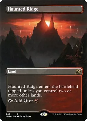 MTG Magic The Gathering Haunted Ridge (282/553) Innistrad Midnight Hunt LP • $7.95