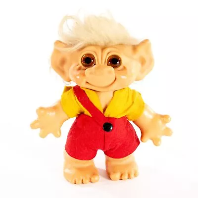 Vtg Thomas Dam Things Establishment Troll Doll Glass Eyes 8in C1960 With Clothes • $69.98