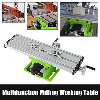 Work Table Cross Slide Bench Drill Press Vise X-Y 2 Axis Milling Machine Fixture • $39