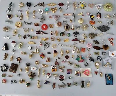 Vintage To Modern Brooch & Pin Lot  160pcs • $73