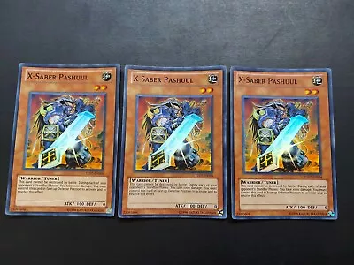 Yugioh - X-Saber Pashuul TU07-EN004 Super Rare Playset X3 • $51.48