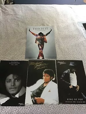 Michael Jackson Official 4 UK Poster Billie Jean Live Thriller This Is It 11 X17 • $31.49