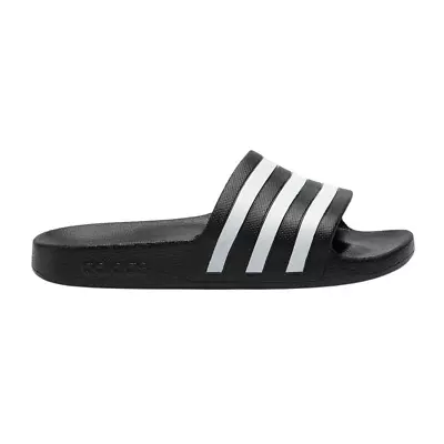 Adidas Adilette Aqua Slides Sandals - Unisex - Core Black/Cloud White/Core Black • $47.95