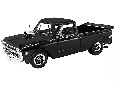 1970 Chevrolet C-10 Pickup Black  Night Train  1/18 Diecast By Acme A1807216 • $139.95