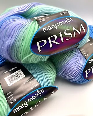 3 Skein Lot Mary Maxim Prism Yarn Color Rain Shower DK Weight Knit & Crochet • $18.99