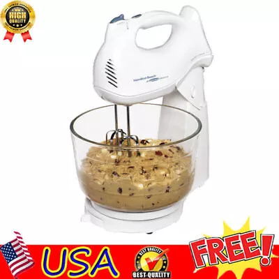 NEW Food Stand Mixer 4 Quart Electric Beater Cake Cooking 6 Speed Kitchen 275W • $38.99