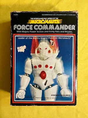 1977 Original Micronauts Force Commander White Leader Mego Corp Rare Boxed - K4 • $130.41