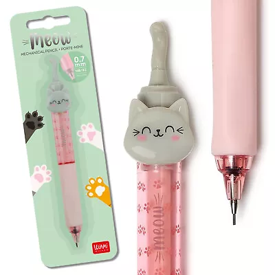 Legami Cat Mechanical Pencil 0.7mm Cute Kawaii Animal School Stationery - Uk • £4.49