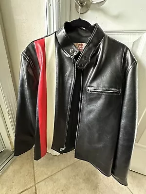 Vintage Florida Cycle Supply Motorcycle Jacket Vinyl M Med Made In Japan NICE! • $25