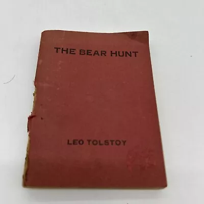 THE BEAR-HUNT By Leo Tolstoy Antique 1920 Miniature Paperback • $14.99