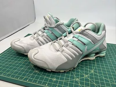 Nike Shox Current Running Shoes Sneakers 639657-109 White Teal Silver Size 8. GR • $59.99