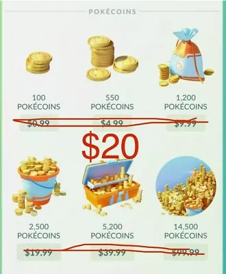 Pokémon Go Coins - Poke Coins Cheap Pokecoins 10000 Coins • $20
