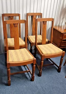 Vintage Wooden Pub Style 1930 Dining Room Chairs Set • $450