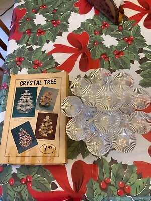 Vintage Crystal Party Tree By Union Products Display Christmas Centerpiece-xmas • $50