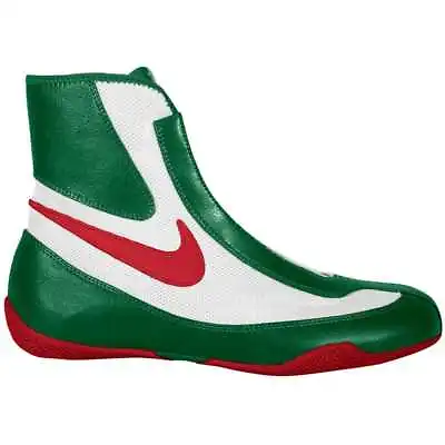 NEW Men's Nike Machomai Mid-Top Boxing Shoes Size: 6 Color: Red/White/Green • $59