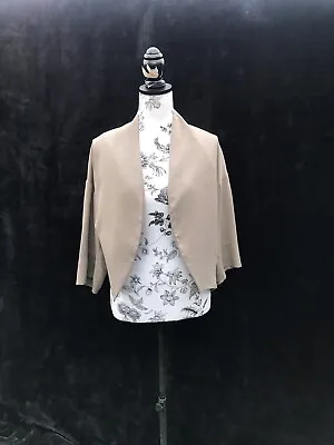 Sass & Bide  3/4 Sleeves  Light Summer Jacket . Open Style. Taupe Colour. 6-8 • $69.90