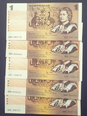 $6.09 • Buy $1 R78 Johnstone/Stone X5 AEF Or Better Australia 1982 Last Paper Note