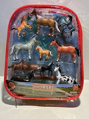 Horse Explorer 15 Pc Backpack Play Set New • $7