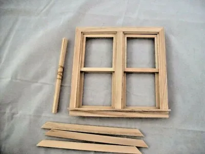 Double Working Window Dollhouse Miniature Wood #5044 1/12 Scale Houseworks • $15.55