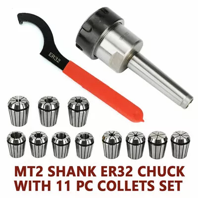 MT2 ER32 Morse Taper Collet Chuck Tool Holder ER32 Collet Set Milling Tool Set • $59