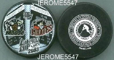 2003 MANITOBA MOOSE Vs PORTLAND PIRATES CALDER PLAYOFF PUCK - #GL • $14.99