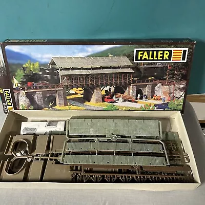 Faller B-535 Ho Scale Covered Wooden Bridge Removable Roof Unused With Box! • $49.99