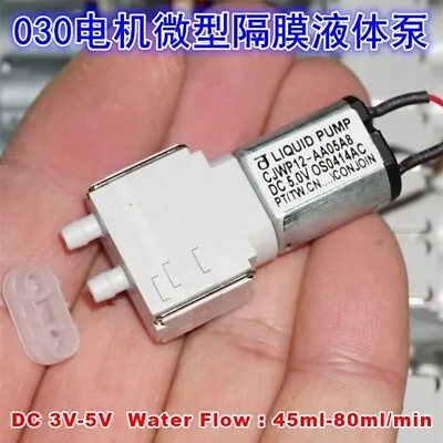 CJWP12 DC 3V-5V Small Mini Diaphragm Water Liquid Pump Self Priming Suction Pump • $2.85