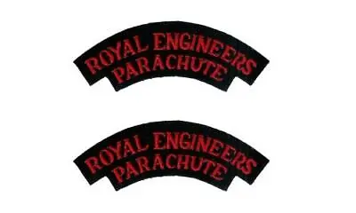 £9.25 • Buy WW2 British Army Royal Engineers Parachute Shoulder Titles Badges Patches