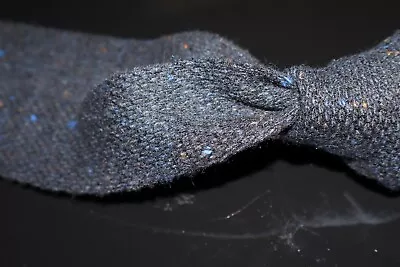 NWT Roda Made In Italy Cashmere Blend Navy Donegal Speckled Knit Tweed Tie NR • $9.99