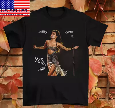 Miley Cyrus Signature Music T-Shirt For Men And Women All Size • $18.99