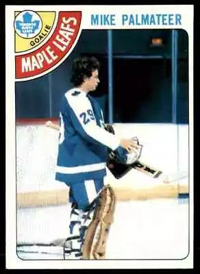 1978-79 Topps Hockey Cards Mike Palmateer Goalie Pad Toronto Maple Leafs #160 • $3