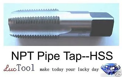 1/2-14 NPT Pipe Tap HSS NPT Taper Thread Uncoated Bright Threading Premium • $19.99